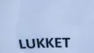skilt med "lukket"