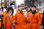 Nogle af demonstranterne, der kræver Guantanamo-fangelejren lukket. Foto: Krestine Havemann/POLFOTO / POLFOTO