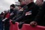 Veteraner fra hele landet deltog i protestmarchen lørdag eftermiddag foran USA's ambassade på Dag Hammerskjölds Allé på Østerbro i København.