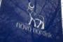 Skilt med Novo Nordisk logo