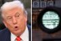Collage af Trump og BBC-logo