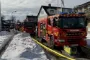 Brandbiler på villavej
