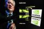 Person med Nvidia-skilt i baggrunden