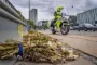politibejtent på motorcykel 