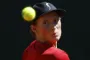 tennisspiller i aktion