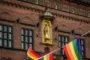 prideflag ved rådhuset i KBH