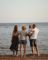 Familie ved stranden