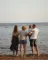 Familie ved stranden