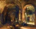 Maleri: "En grotte i Mæcenas villa i Tivoli", Franz Ludwig Catel