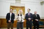  Sundhedsminister Ida Auken, Mads Duedahl, formand for Danske Regioner og Peter Rahbæk Juel, formand for KL møder pressen og præsenterer aftalen.
