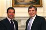 Anders Fogh talte ikke om posten som generalsekretær med Gordon Brown i dag. 
 Foto: AP/Matt Dunham / POLFOTO