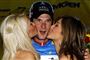 Frank Schleck fejres efter sejren
 Foto: Michael A. Mariant/POLFOTO / POLFOTO
