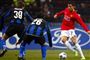 Manchester United og Cristiano Ronaldo klarede uafgjort i Champions League-opgørt mod Inter.
 Foto: AP/Luca Bruno / POLFOTO