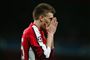 Nicklas Bendtner har fået pudset målnæsen.
 Foto: AP Photo/Alastair Grant / POLFOTO