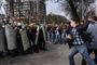 Demonstrationerne i Moldova begyndte, da tusindvis var utilfredse med søndagens valg.
 Foto: AP/John McConnico / POLFOTO