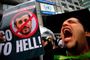 Mousavi kalder Irans genvalgte regering med Ahmadinejad i spidsen for ulovlig.
 Foto: AP/Itsuo Inouye / POLFOTO