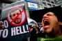 Der har været massive protester efter Mahmoud Ahmadinejads genvalg
 Foto: AP/Itsuo Inouye / POLFOTO