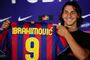 Zlatan Ibrahimovic vil vinde lige så meget som Eto'o i Barcelona.
 Foto: AP / Manu Fernandez / POLFOTO