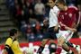 Bendtner var langt fra topniveau mod Chile
 Foto: Thorkild Amdi / POLFOTO