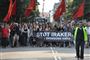 Politiet regner med at over 15.000 mennesker, deltog i demonstrationen her til aften
 Foto: GRAVERSEN THOMAS / POLFOTO