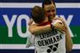 Laybourn og Juhl tog dansk guld ved VM i badminton. Det er første danske guld i seks år
 Foto: AP/A Kumar Mahesh / POLFOTO
