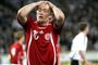 Thomas Kahlenberg blev match-vinder i kampen mod Sverige i Juni, men nu må Landsholdet undvære ham i de sidste VM kval-kampe. 
 Foto: Lars Poulsen / POLFOTO